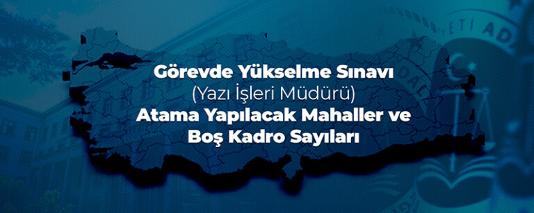 Adalet Bakanlığı GYS Boş Kadro Sayıları Yayınlandı
