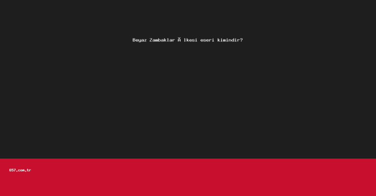 Beyaz Zambaklar Ülkesi eseri kimindir?