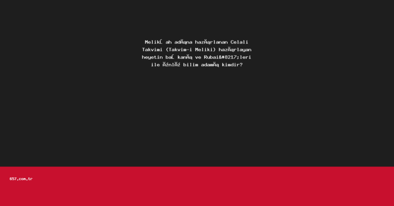 Melikşah adına hazırlanan Celali Takvimi (Takvim-i Meliki) hazırlayan heyetin başkanı ve Rubai’leri ile ünlü bilim adamı kimdir?