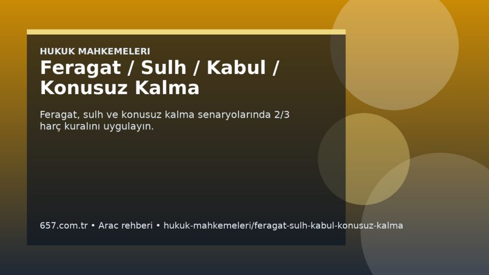Feragat / Sulh / Kabul / Konusuz Kalma kapak gorseli