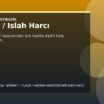 İstinaf / Islah Harcı kapak gorseli