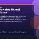 Nispi Vekalet Ücreti Hesaplama kapak gorseli