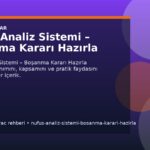 Nüfus Analiz Sistemi – Boşanma Kararı Hazırla kapak gorseli