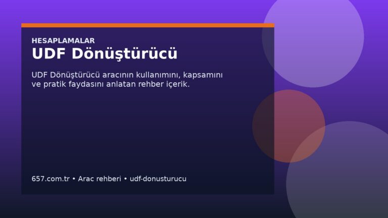UDF Dönüştürücü Nedir? Ne İşe Yarar, Nasıl Kullanılır?